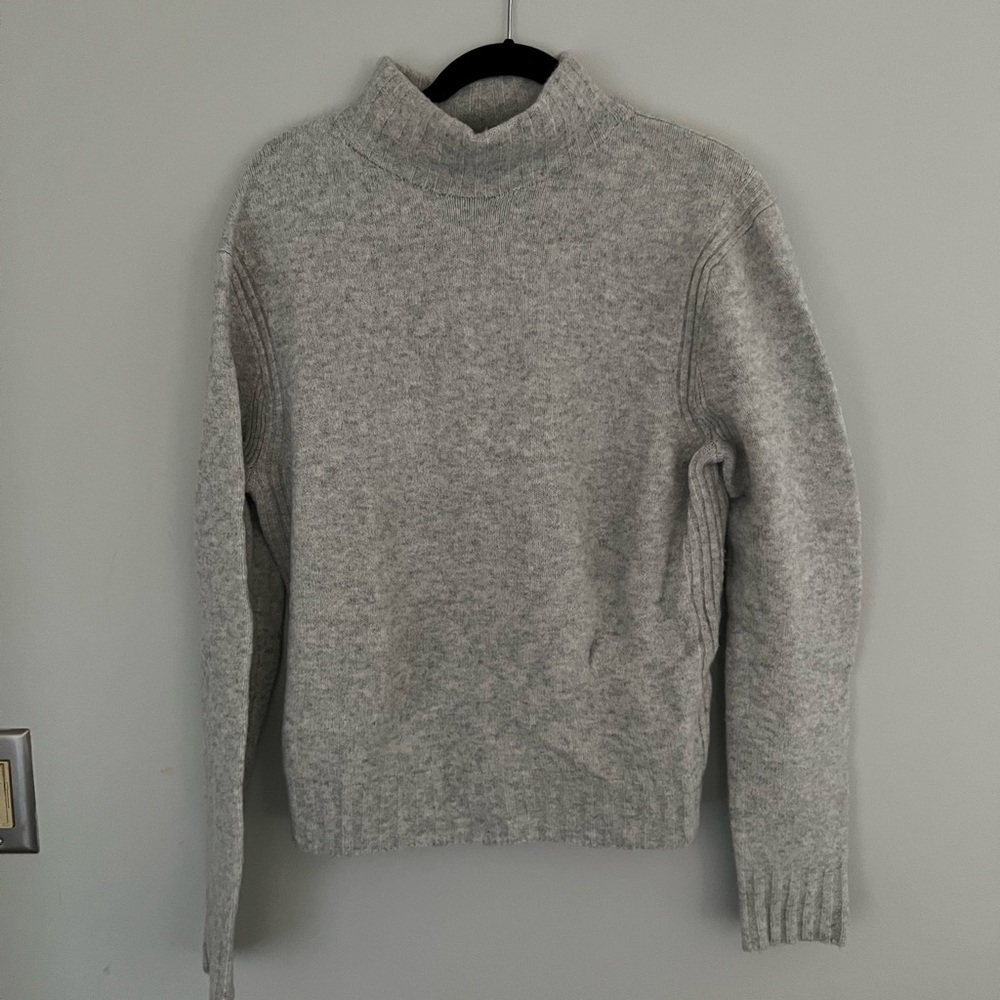 Grey mock turtleneck sweater. Point Sur for J. Crew. Excellent condition!